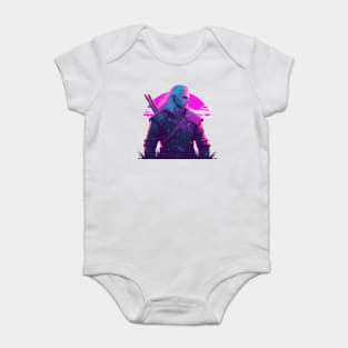 Vaporwave Geralt Baby Bodysuit